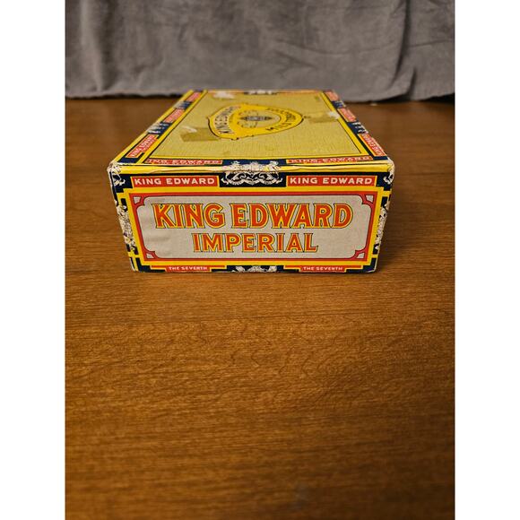 Vintage King Edward The Seventh Imperial Mild Tobacco Cigar Box- EMPTY(gg277) - Picture 6 of 11